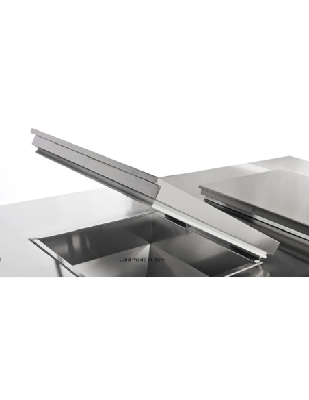 Box refrigerato per rifiuti - N. 2 x 120/240 Lt. - Motore remoto - cm 160 x 87,5 x 128 h