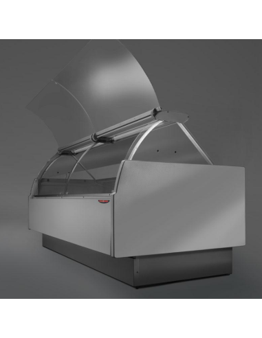 Food Counter - Low Front - Ventilated - Curved...
