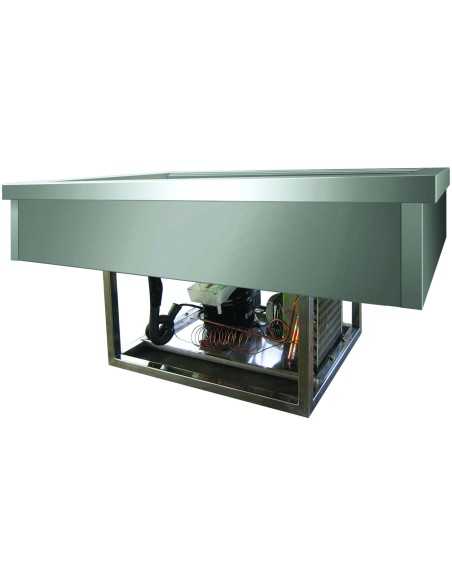 Recessed refrigerated tank - cm 144 x 68 x 54.5 h