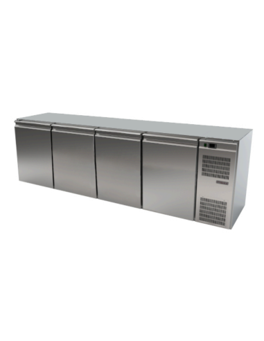 Refrigerated Table for Drinks - Temperature +2 /+10°C - Cm 267 x 68.5 x 85 h