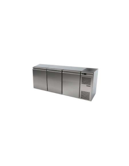 Mesa Refrigerada para Bebidas con Bañera - Preparada - Temperatura +2 /+10°C - Cm 209 x 68.5 x 85 h