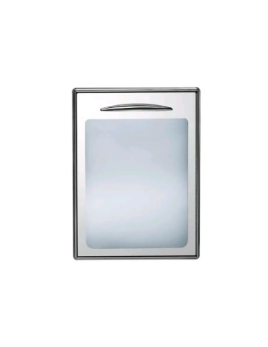 Single door with Glass - Rounded corners and...