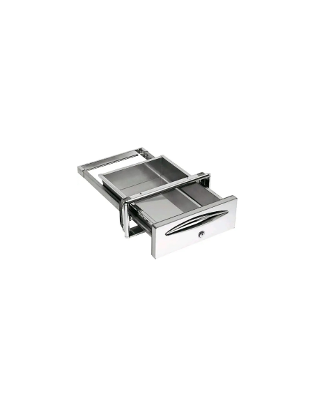 Service Drawer with Key - Hole cm 35 x 14 h - with Rounded Corners - Depth cm 44.4