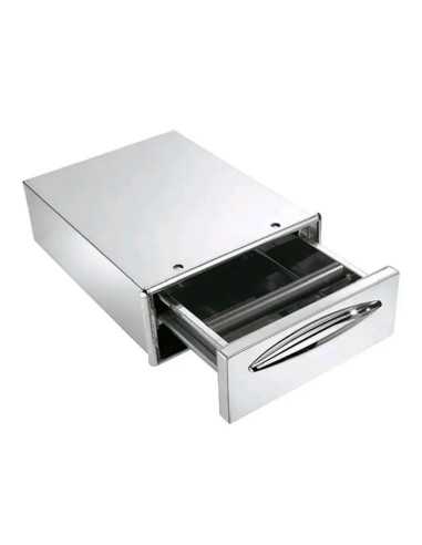 Cassetto battifondi caffè - Foro cm 35 x 14 h -...