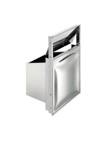 Solid Waste Hopper with Swing Lid - cm 44 x 70 h