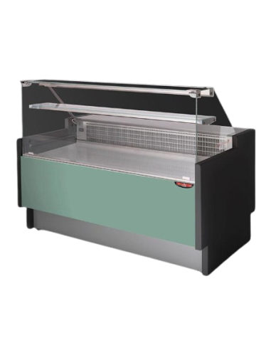 Banco alimentare - Vetro dritto - Semi ventilato - cm 200 x 89