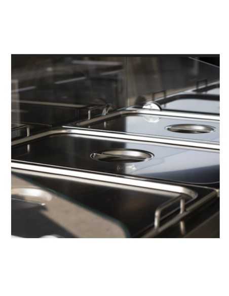 Bagnomaria per mozzarella - Capacità bacinelle 2 x GN 1/1 H20 - cm 71 x 59 x 45h