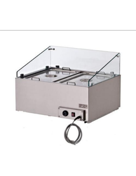 Bagnomaria per mozzarella - Capacità bacinelle N. 1 x GN 1/1 H 20 - cm 59 x 38.5 x 45h