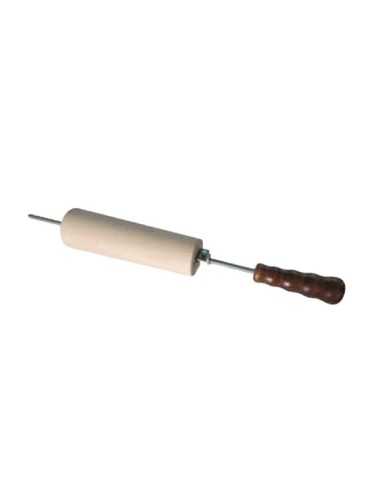 Spade with roller for kurtoskalacs
