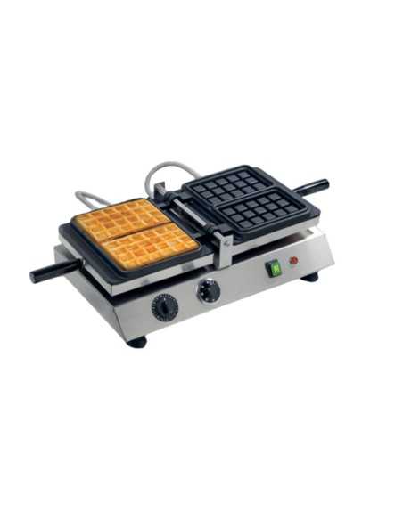 Piastra per waffel Bruxelles - in alluminio teflonato - cm 77 x 36 x 56 h