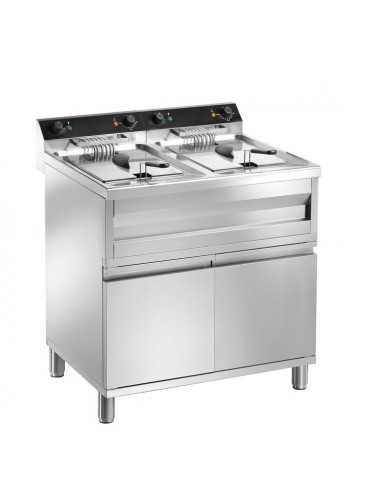 Electric fryer - Capacity liters 18+18 - Cm 80...