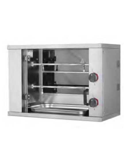 Asador - Eléctrico - N° 2 espadas - Max. 6 pollos - cm 80 x 40 x 55.5 h