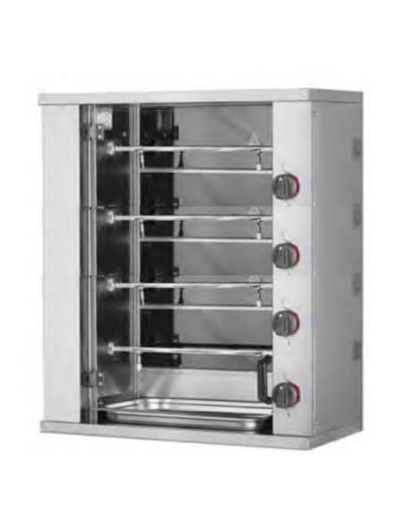 Rotisserie - Electric - N° 4 swords - Max 12 chickens - cm 80 x 40 x 91.5 h