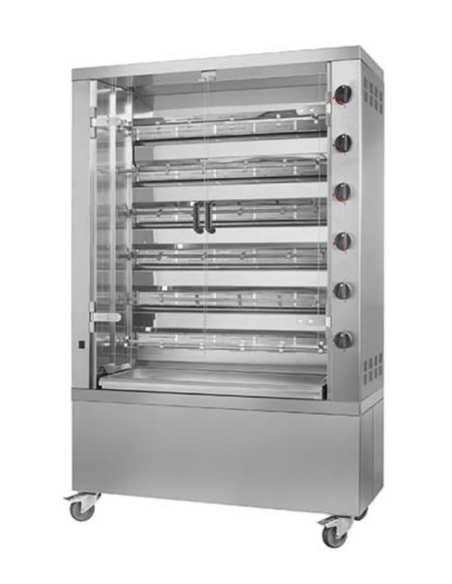 Rotisserie - Electric - N° 6 swords - N° 36 chickens max - cm 119 x 48 x 136 h