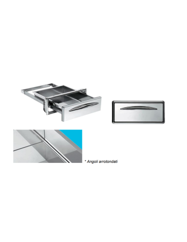 Cassetto di Servizio - Foro cm 35 x 14 h - con...