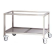 Supporto aperto in acciaio inox con ruote - Cm 139.5 x 66 x 82 h