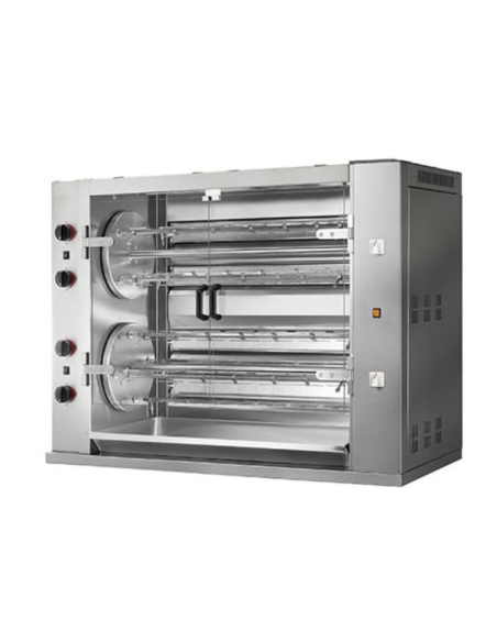 Planetary gas rotisserie - N° 8 swords - N° max 48 chickens - cm 139.5 x 66 x