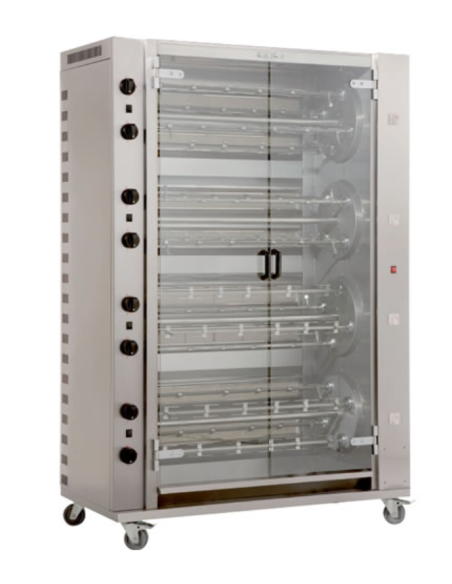 Planetary gas rotisserie - N° 16 swords - N° max 96 chickens - cm 139.5 x 66