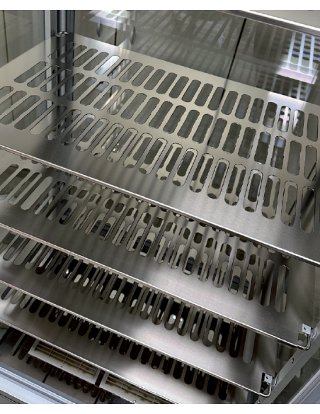 Vitrina de Pastelería - Temp +5°C / -20°C - Capacidad lt 450 - 5 Estantes en Rejilla - cm 71 x 69.5 x 187.5 h