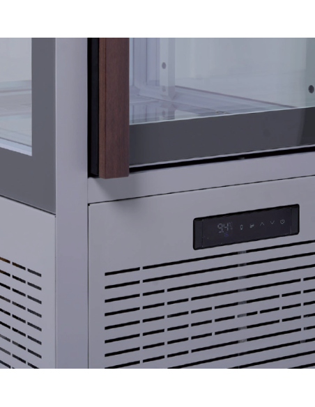 Pastry Display Case - Temp +4°C / +10°C - Capacity lt 650 - 5 Glass Shelves - cm 91 x 69.5 x 187.5 h