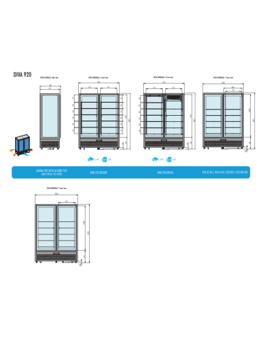 Pastry Display Case - Temp -15°C / -21°C -...