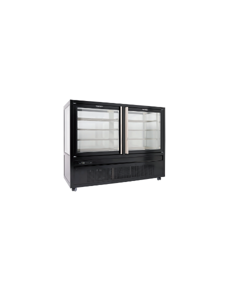 Vitrina de pastelería y heladería - Temperatura +4°C / +10°C - 8 Estantes en Rejilla - Cm 150 x 63 x 119 h