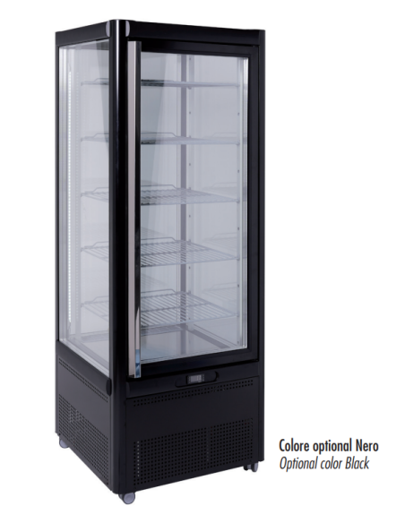 Pastry and Ice Cream Display Case - Temperature -10°C / -19°C - N° 5 Glass Shelves - cm 68 x 69.5 x 179.5 h