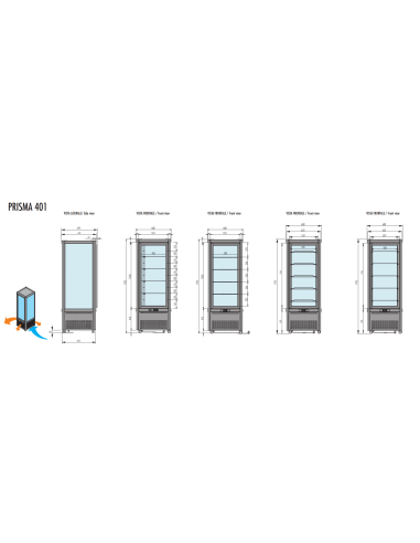 Vetrina pasticceria e gelateria - Temperatura...