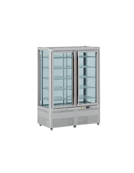 Pastry and Ice Cream Display Case - Temperature -10°C / -19°C - N° 10 Glass Shelves - cm 128.5 x 69.5 x 179.5 h