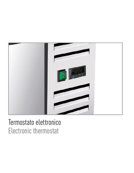 Enfriador rápido 3 bandejas GN 2/3 ( cm 35.4 x 32.5 ) - Cm 66 x 65 x 43 h