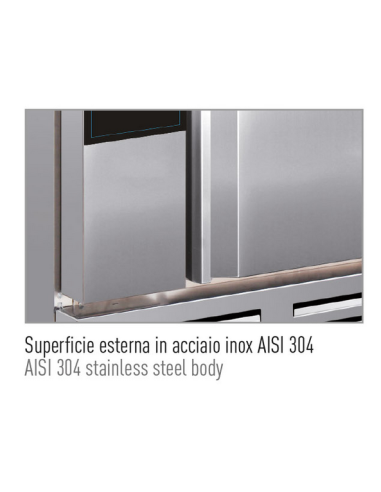 Abbattitore di temperatura 5 teglie GN1/1 - cm...