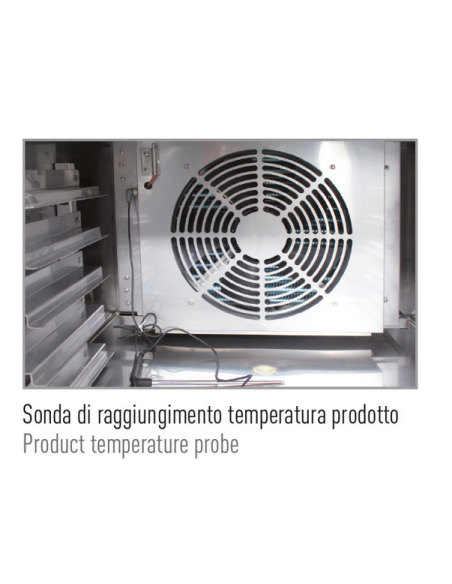 Abbattitore di temperatura 5 teglie GN1/1 - cm 60 x 40 - Cm 80 x 87.7 x 84 h