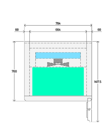 Abbattitore di temperatura 4 teglie GN 1/1 o cm...