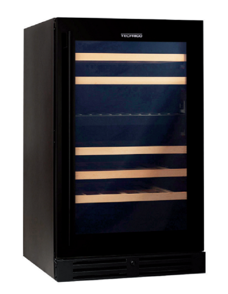 Expositor para vino - Doble zona Temperatura +5°+20°C / +5°C+20°C - Cm 59.5 x 71 x 100 h