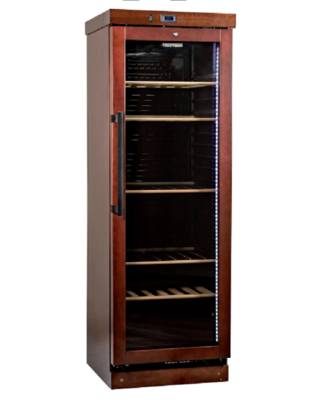 Expositor para vino - Temperatura +3°C+16°C - capacidad n.108 Botellas - cm 64.3 x 62 x 187.3 h