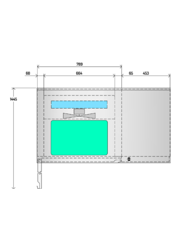 Blast chiller table 6 pans GN 1/1 or 60 x 40 -...