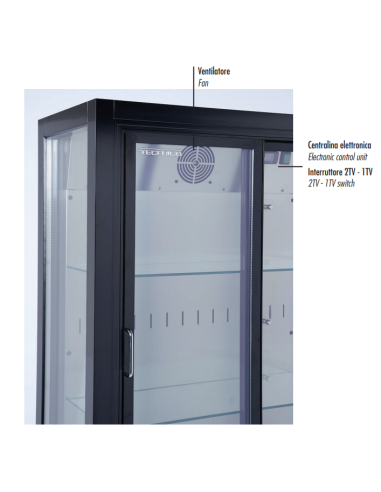 Expositor de vinos Doble Temperatura +4°C+10°C...