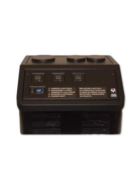 Wine blast chiller 3 bottles - cm 61.1 x 49 x 38.5 h