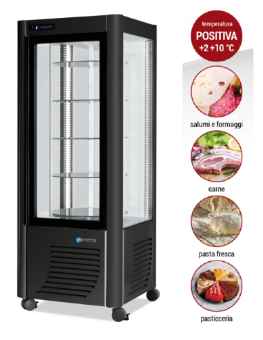 Vitrina refrigerada con exposición en todos los...