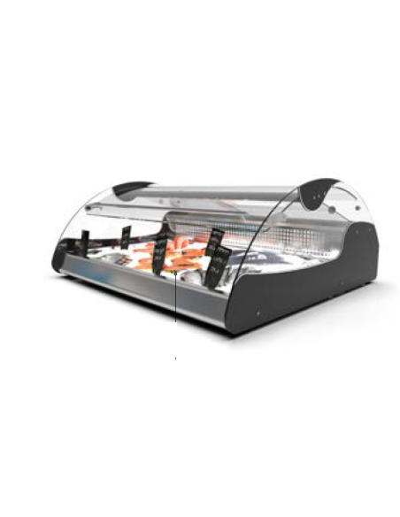 Refrigerated display case for Fish - N° 3 x GN 1/1 x 65 - Cm 103 x 88.2 x 40 h