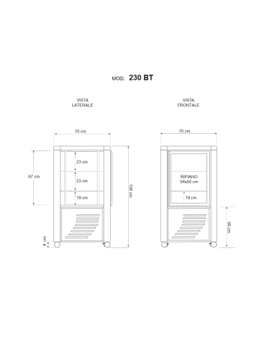 Refrigerated display case with display on all...