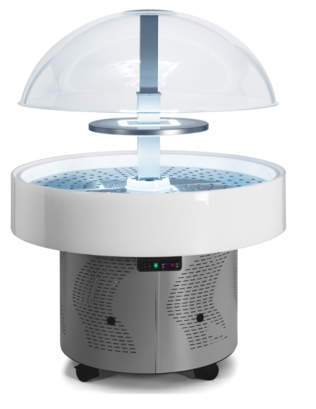 Isola espositiva Refrigerata senza mensole - Temperatura +3 /+10 °C - cm 128 x 128 x 168 h