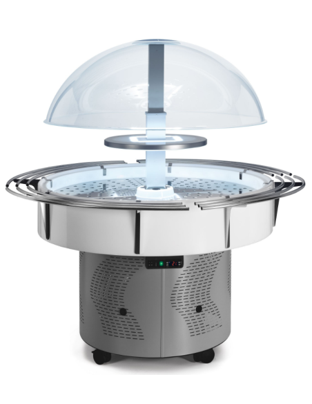 Isola espositiva Refrigerata con mensole - Temperatura +3 /+10 °C - cm 145 x 145 x 168 h