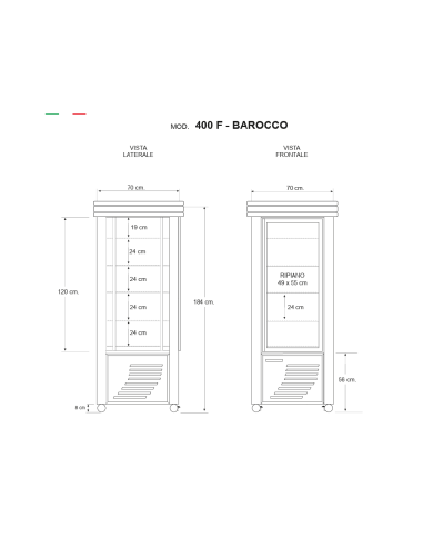 Vetrina refrigerata per cioccolato -...