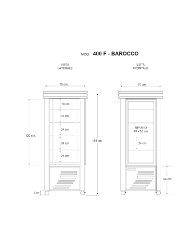 Refrigerated display case for chocolate -...