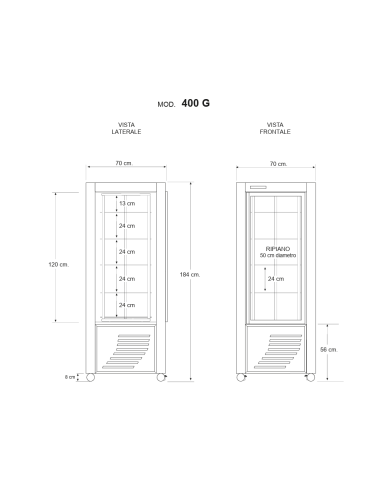 Refrigerated display case for chocolate -...