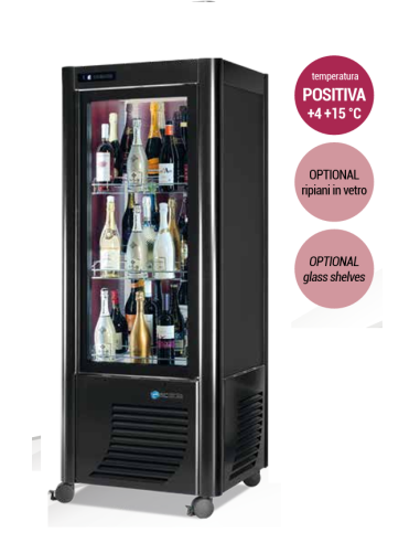 Vitrina de vinos - Temperatura +4 +15 °C - cm...