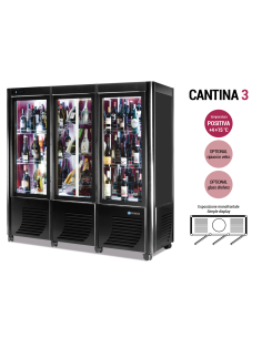 Vitrina de vinos - Temperatura +4 +15 °C - cm 183 x 70 x... 2