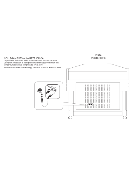 Espositore buffet per pesce apertura manuale - cm 106 x 48 x 107 h