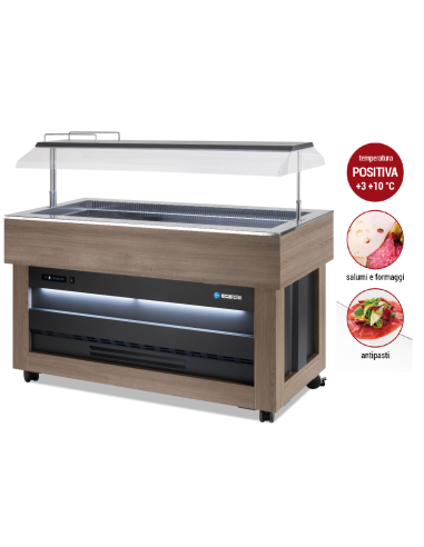 Buffet display with electric opening -...